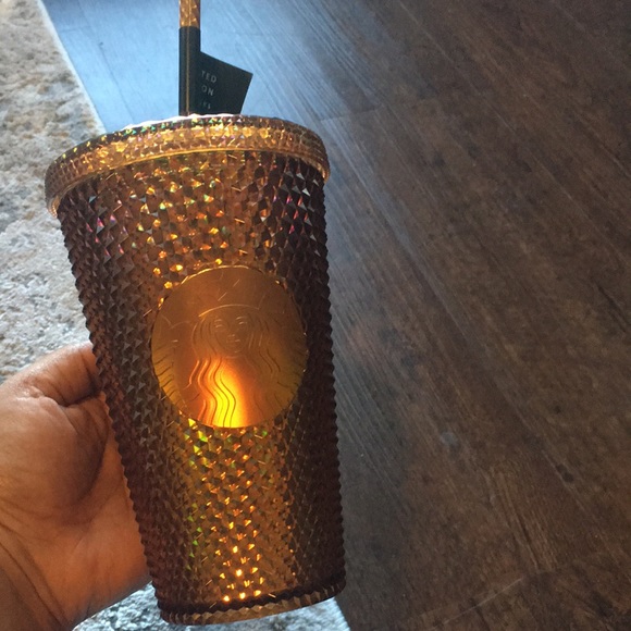 Starbucks Other - Brand new Limited Edition Starbucks Gold studded 16 oz cup